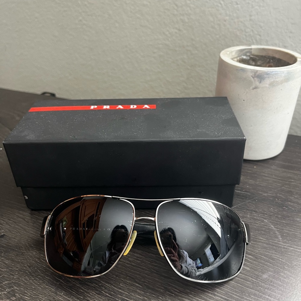 Authentic Vintage Prada unisex aviator sunglasses